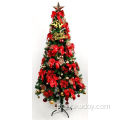 Λαμπερό κόκκινο κοστούμι χριστουγεννιάτικου δέντρου